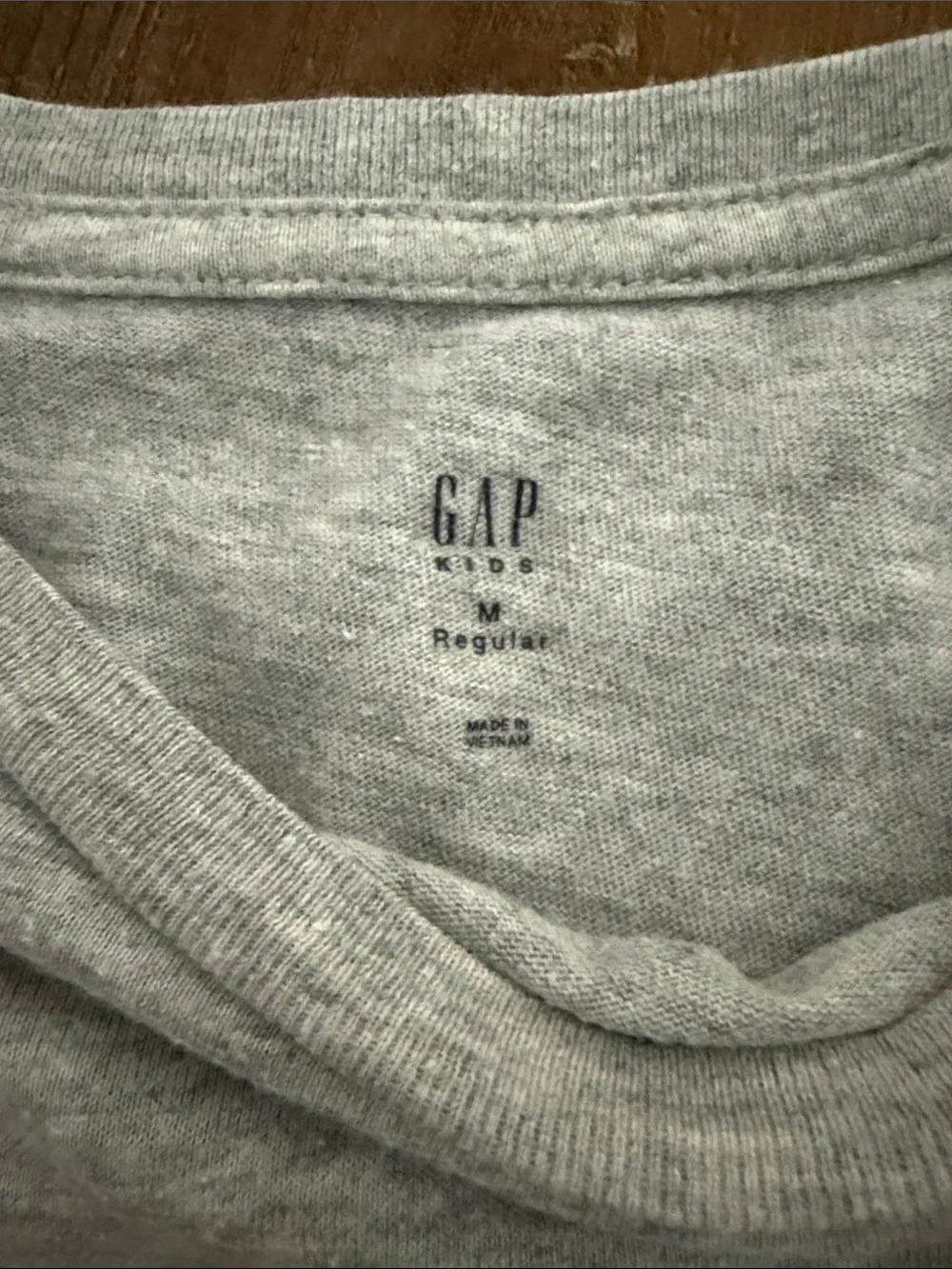GAP Light Heather Gray Pocket Tee - Kids Short Sleeve
